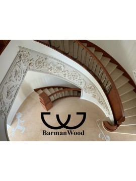 پله پیچ تک محور؛ مدل سلطنتی